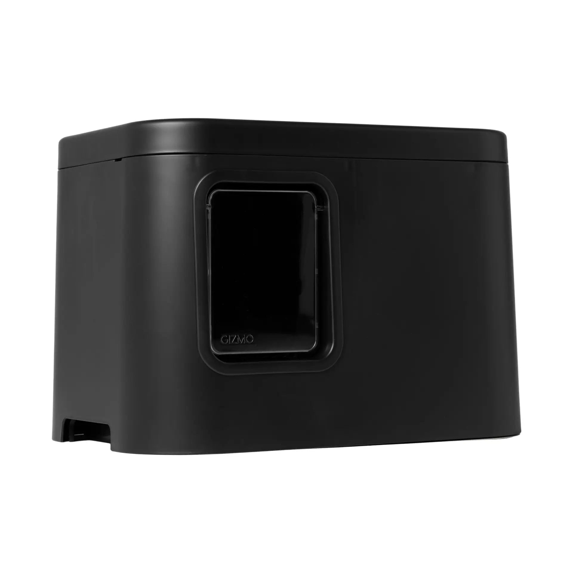 GIZMO Litter Box - Black Deluxe - side angle