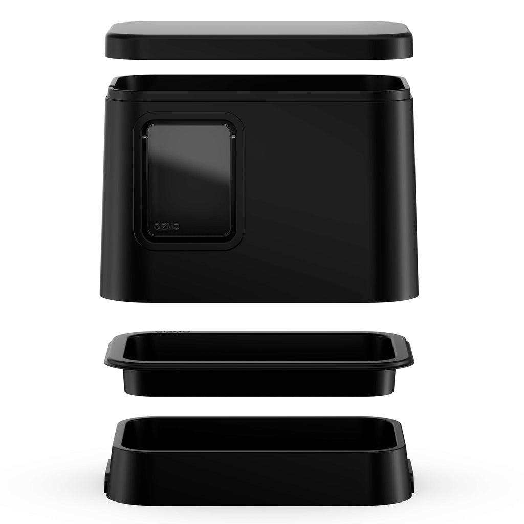 GIZMO Litter Box - Black Deluxe - Explosion model