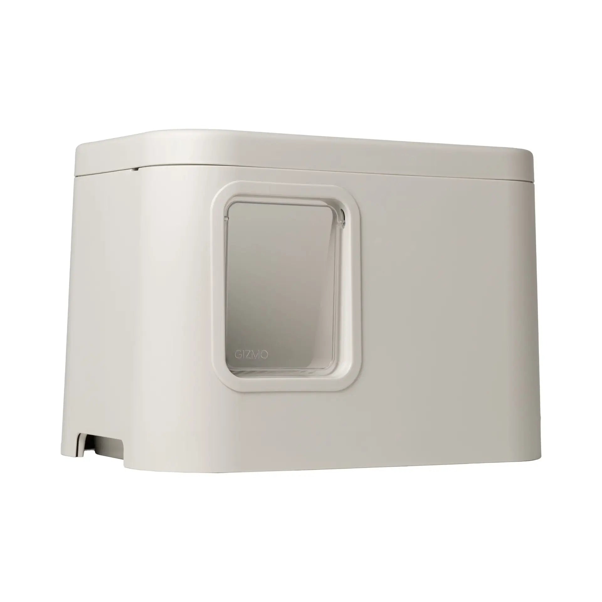 GIZMO Litter Box - White Deluxe - side angle