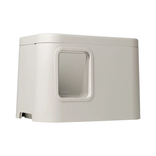 GIZMO Litter Box - White Deluxe - side angle