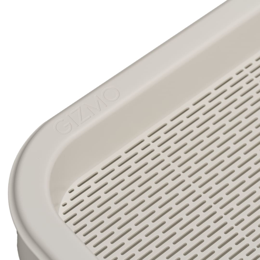 GIZMO Litter Box - White Essentials - details sieve